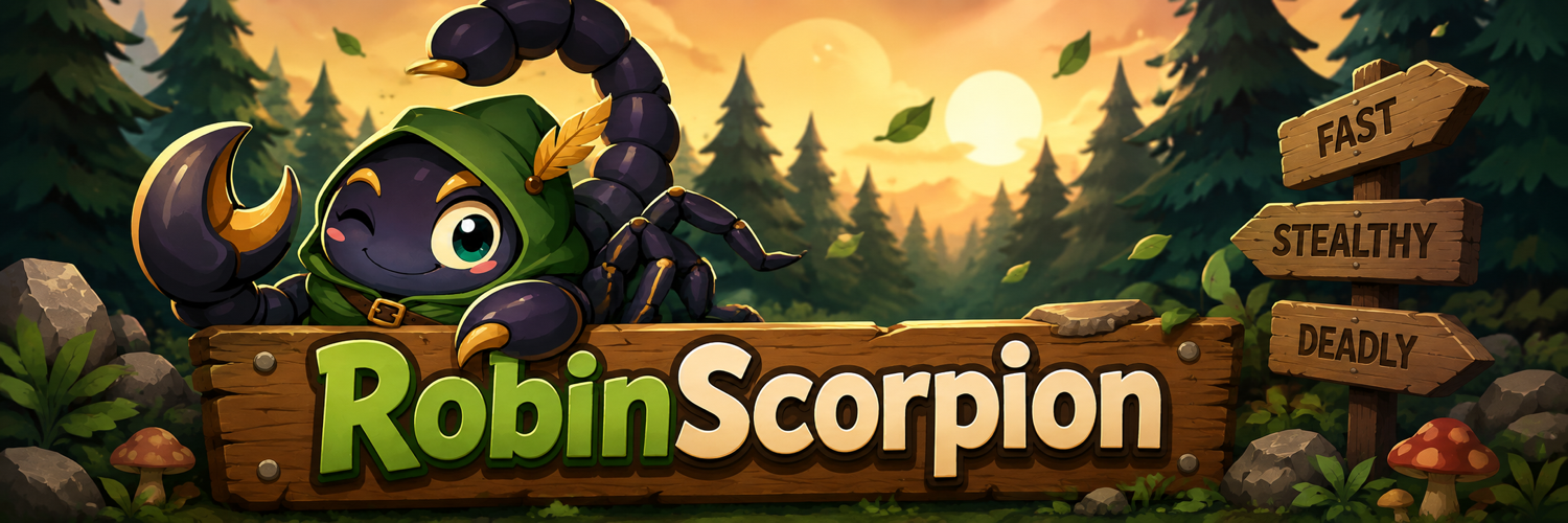 RobinScorpion forest banner